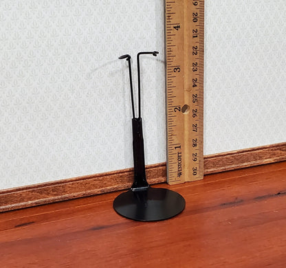 Small Doll Stand Black Metal for 3" - 6" Dolls Slim Waist 1:12 Scale Dolls - Miniature Crush