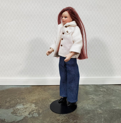 Small Doll Stand Black Metal for 3" - 6" Dolls Slim Waist 1:12 Scale Dolls - Miniature Crush