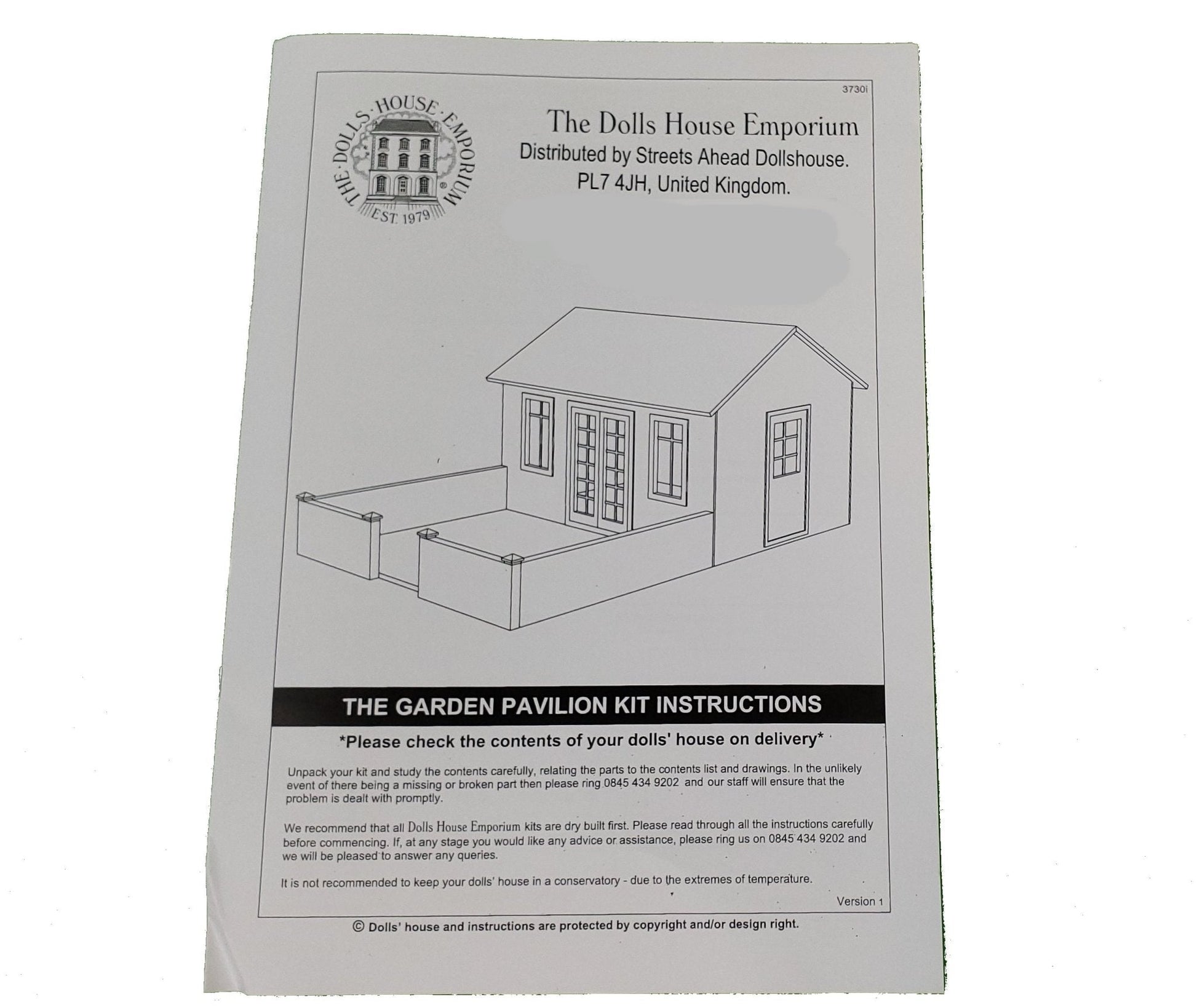 The Garden Pavilion Dollhouse KIT Room Box DIY 1:12 Scale Miniature - Miniature Crush