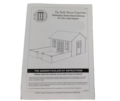 The Garden Pavilion Dollhouse KIT Room Box DIY 1:12 Scale Miniature - Miniature Crush