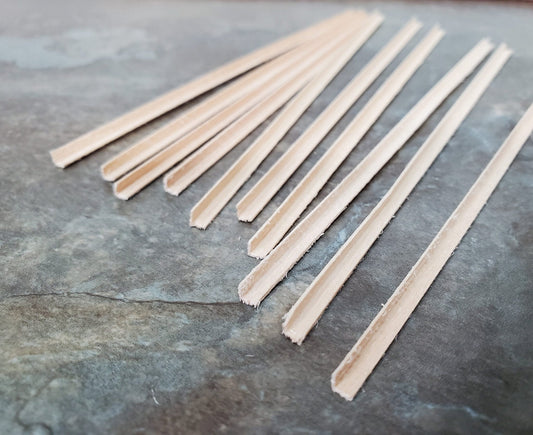 Tiny Corner Angle Trim Molding 1/8" x 1/8" x 6" long 10 Pieces NE504 Scale Model Building - Miniature Crush