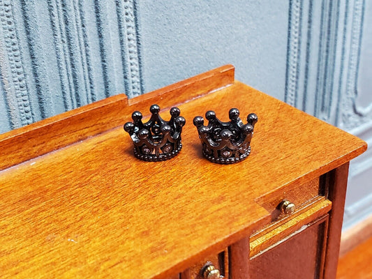 Tiny Crowns Bronze Metal Set of 2 Miniatures Jewelry Model Making 1:48 Scale - Miniature Crush