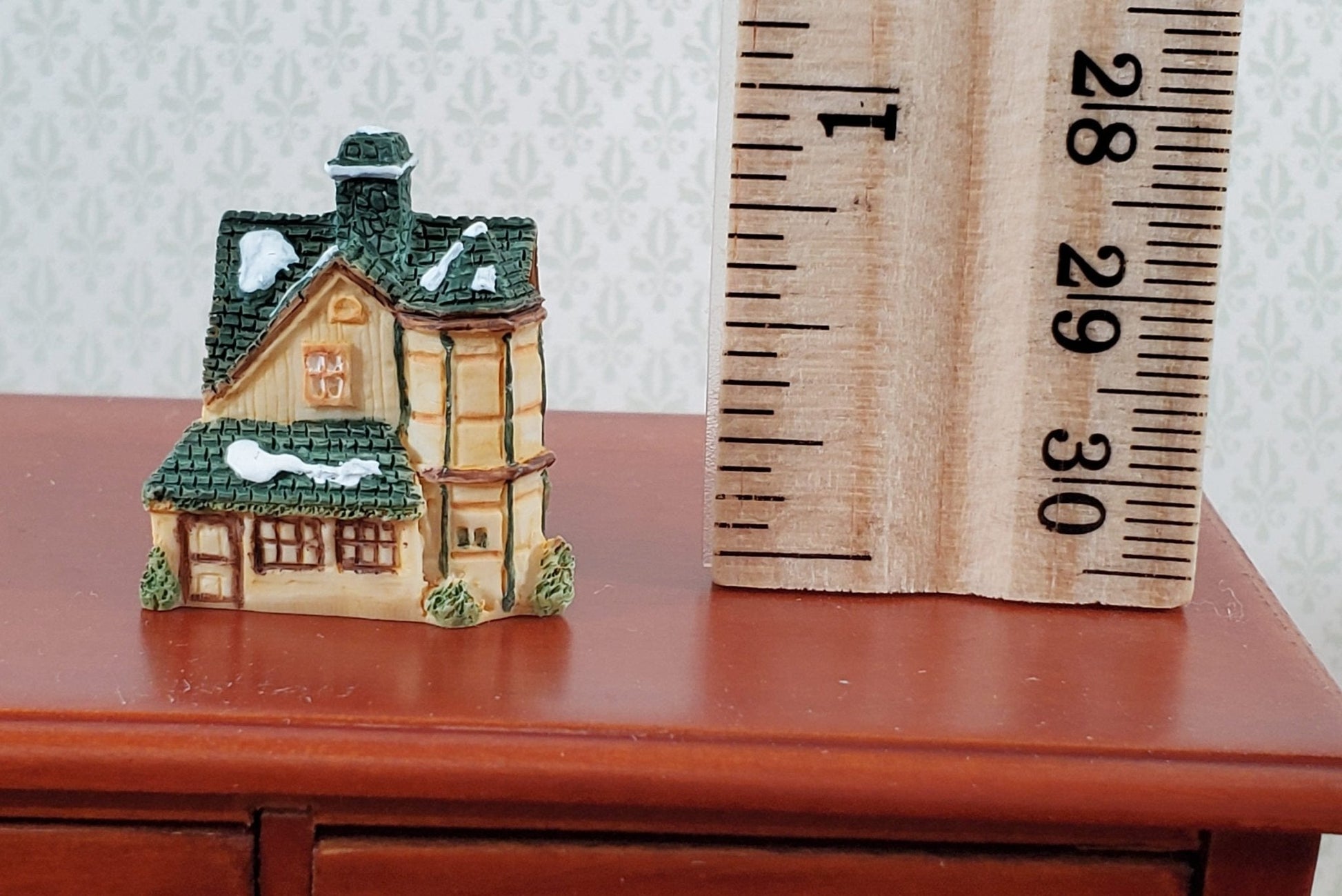 Tiny House Statue Manor Mansion Style Dollhouse Decor Falcon Miniatures A4191 - Miniature Crush