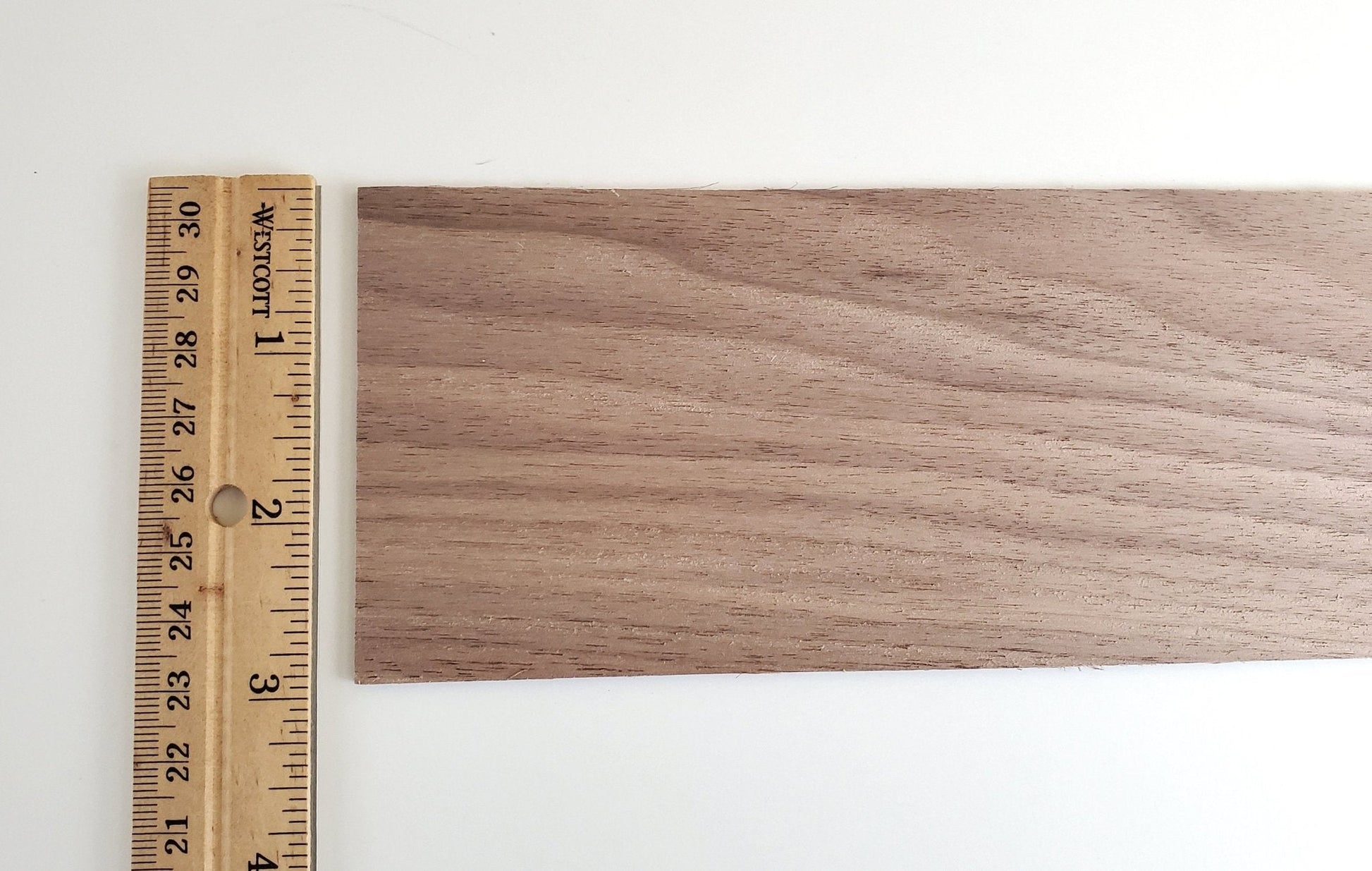 Walnut Wood Sheet Plank Thin 1/32" x 3" x 12" long Veneer Woodworking Laser - Miniature Crush
