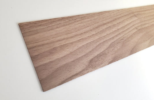 Walnut Wood Sheet Plank Thin 1/32" x 3" x 12" long Veneer Woodworking Laser - Miniature Crush