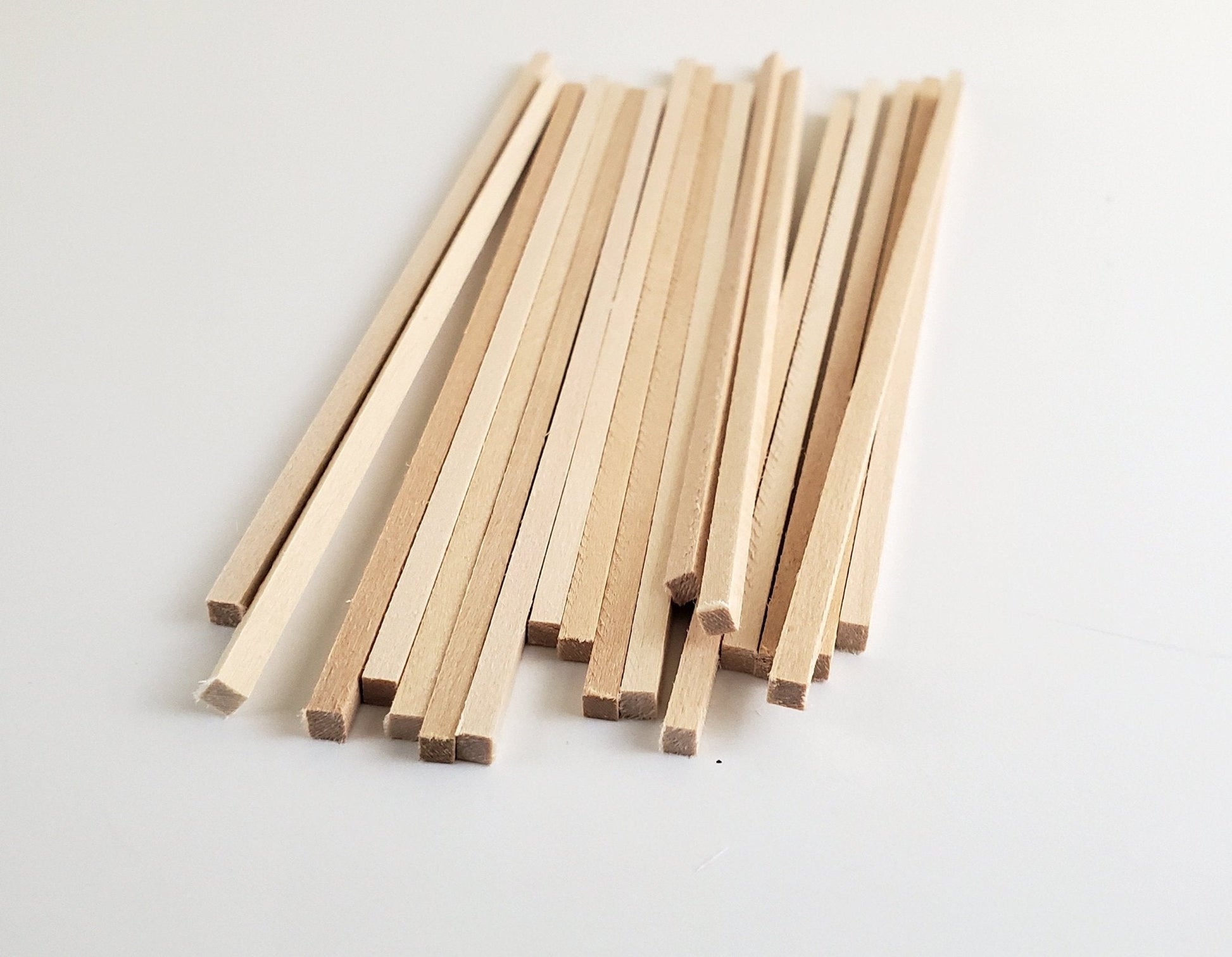Wood Beams Posts 1/8 x 1/8 x 6" long x20 Basswood Model Making Dollhouses Dioramas - Miniature Crush